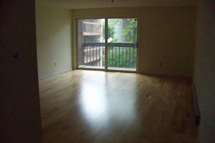 Hill Gardens apartment, Burlington, Vermont living room.