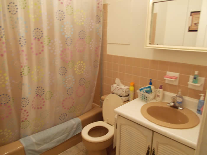 Hill Gardens apartment, Burlington, Vermont bath room.
